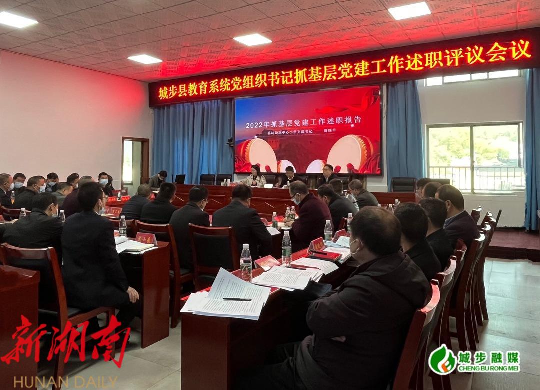 城步召开教育系统党组织书记抓基层党建工作述职评议会_邵阳头条网